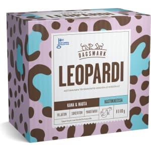 Dagsmark Leopardi 8 x 80 g kanaa & nautaa kastikkeessa kissan märkäruoka