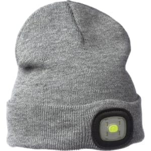 Visiray Beanie harmaa ladattava LED-pipo