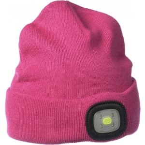 Visiray Beanie pinkki ladattava LED-pipo