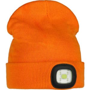 Visiray Beanie oranssi ladattava LED-pipo