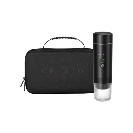 CHiATO brewPLAY Smart Traveller kannettava espressokeitinsetti – musta