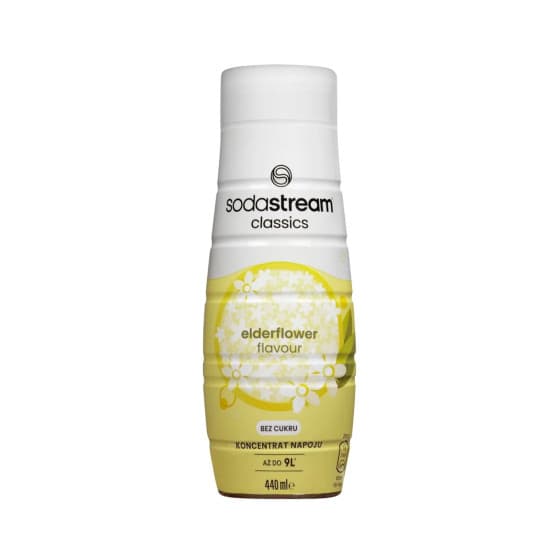 Siirappi SodaStream Classics Elderflower Zero (SodaStream-hiilihapotuslaitteille), 440 ml