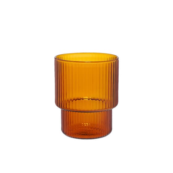 Uritettu lattelasi CHiATO, 260 ml – ruskea