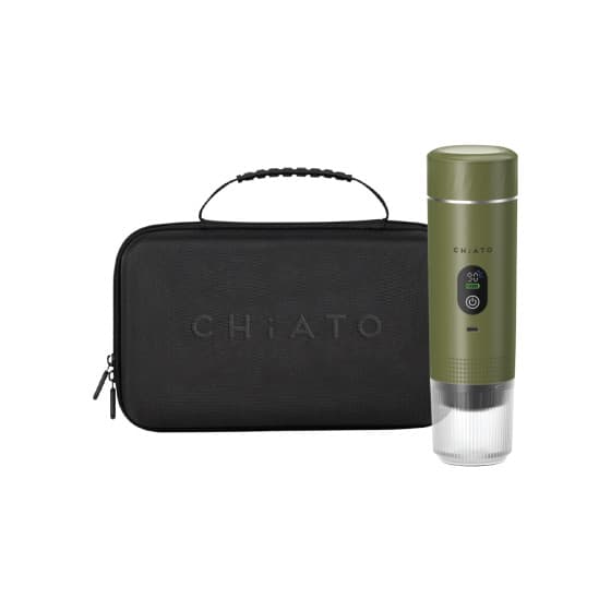 CHiATO brewPLAY Smart Traveller kannettava espressokeitinsetti – vihreä