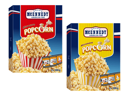 MCENNEDY Mikropopcorn 3 kpl
