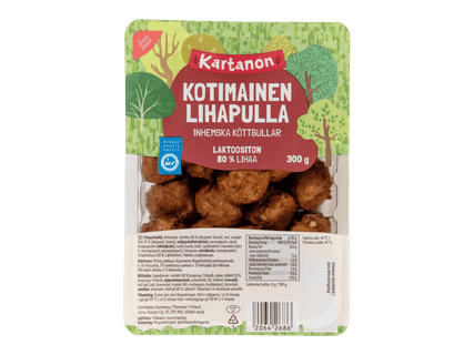 KARTANON Kotimainen lihapulla 2 kpl