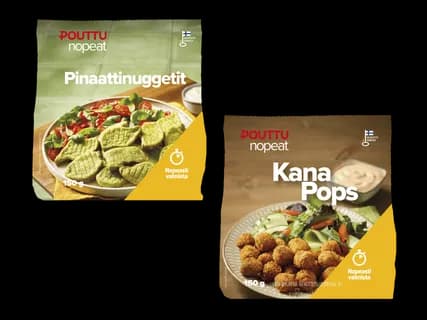 POUTTU NOPEAT Kana Pops tai pinaattinugetit 2 kpl