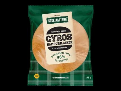 KOKKIKARTANO Gyros-hampurilainen 2 kpl