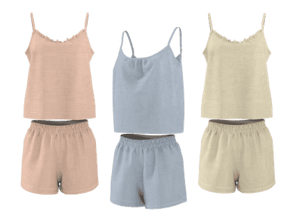 ESMARA Musliinipuuvillainen shortsipyjama