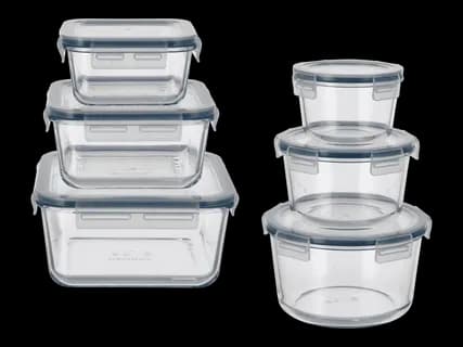 SILVERCREST Lasinen säilytysrasia 3 kpl 9,99 €