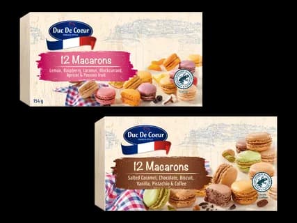 DUC DE COEUR Macaron-leivos 2 kpl