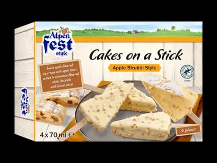 ALPENFEST Omenastruudeli-jäätelöpuikko