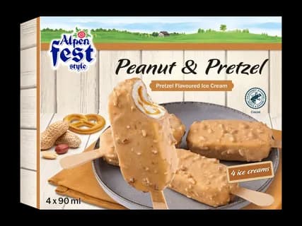 ALPENFEST Brezelpähkinä-jäätelöpuikko