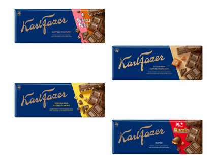 FAZER Suklaalevy 4 kpl