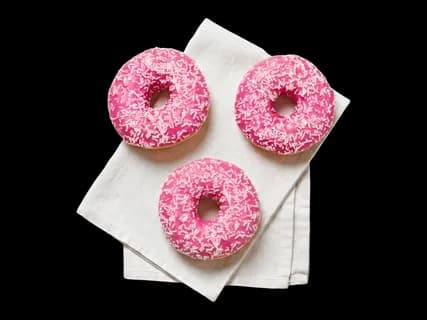 Pinkki donitsi 3 kpl