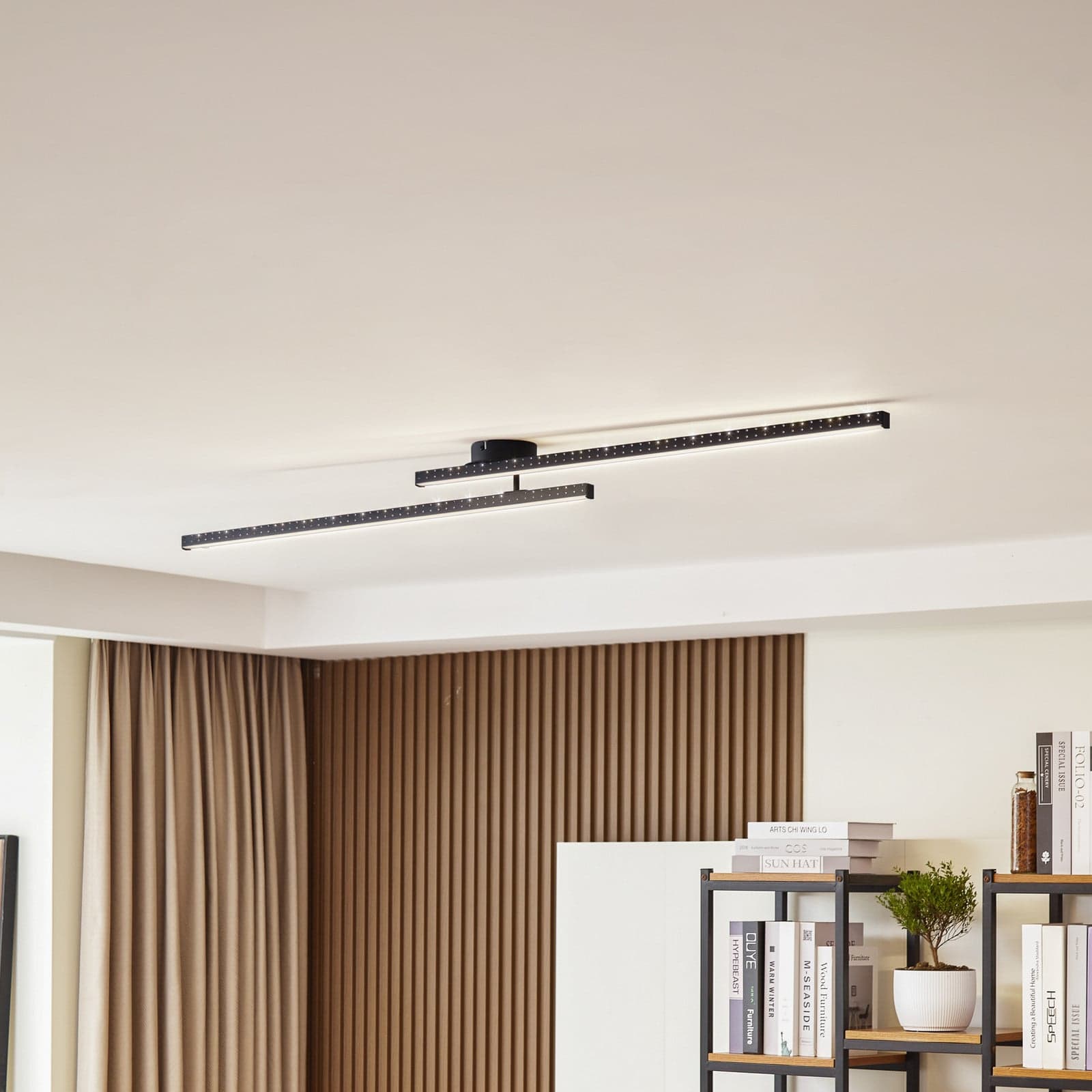 Aurendor LED Kattovalaisin L135 Black - Lindby - Olohuone - Moderni - Alumiini - Monilamppuinen