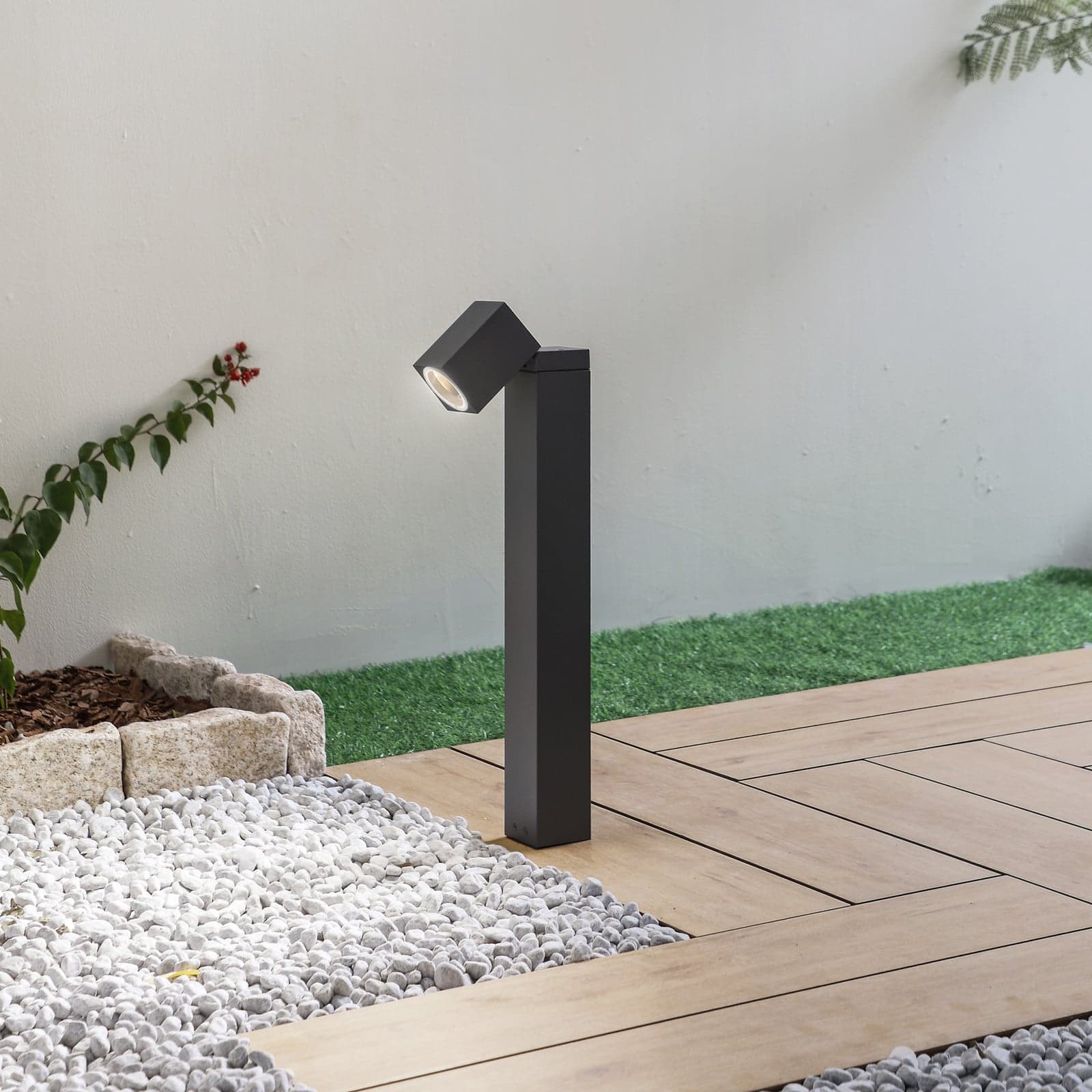 Othil Pollari H50 Harmaa - Lindby - Parveke - Moderni - Alumiini - Kulmikas -63%