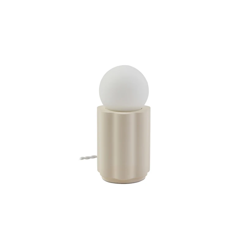 Lindby - Nielson pöytävalaisin korkeus varjostin 8,5 cm beige kipsi