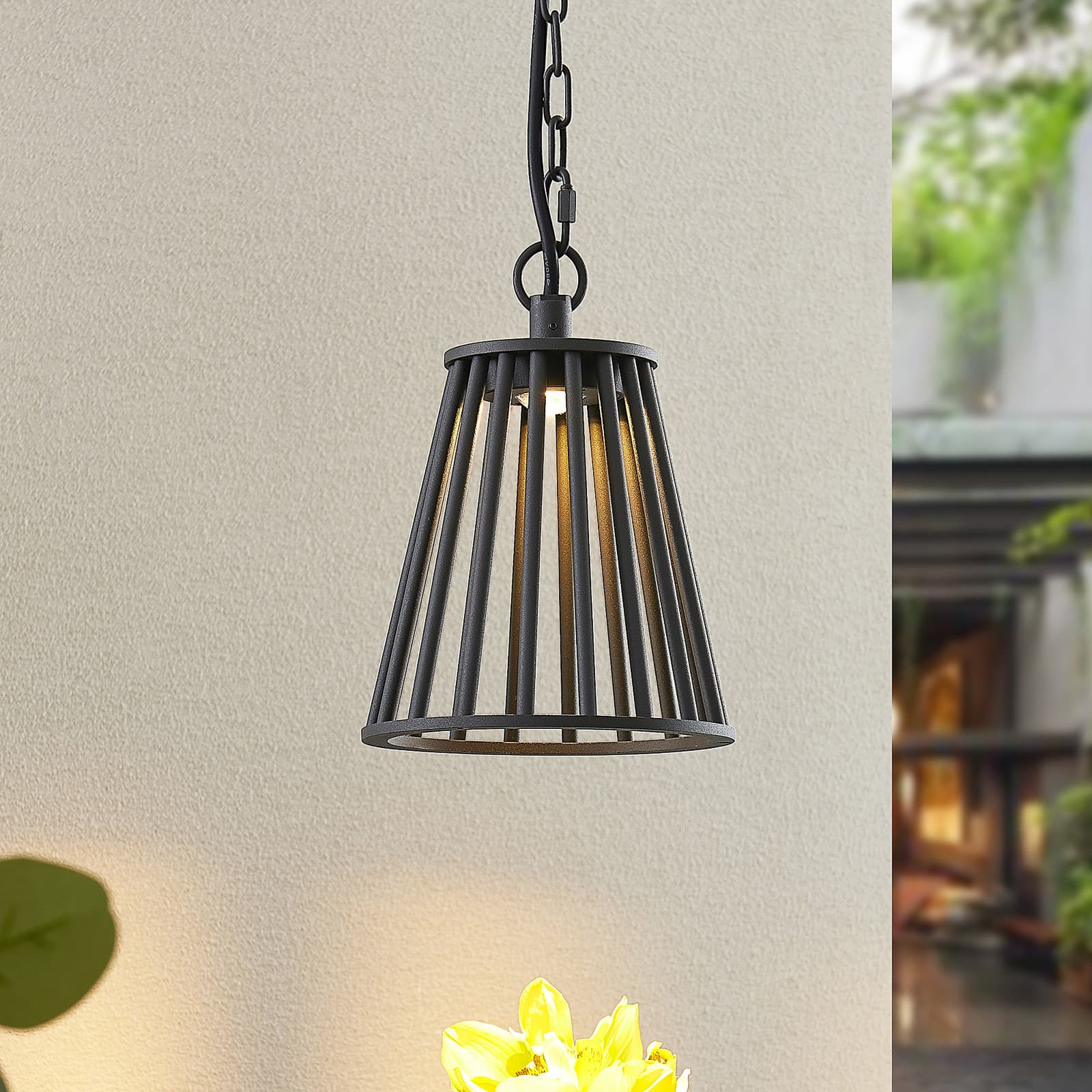Miray LED Ulko Riippuvalaisin Dark Grey - Lucande - Moderni - Metalli - Yksilamppuinen