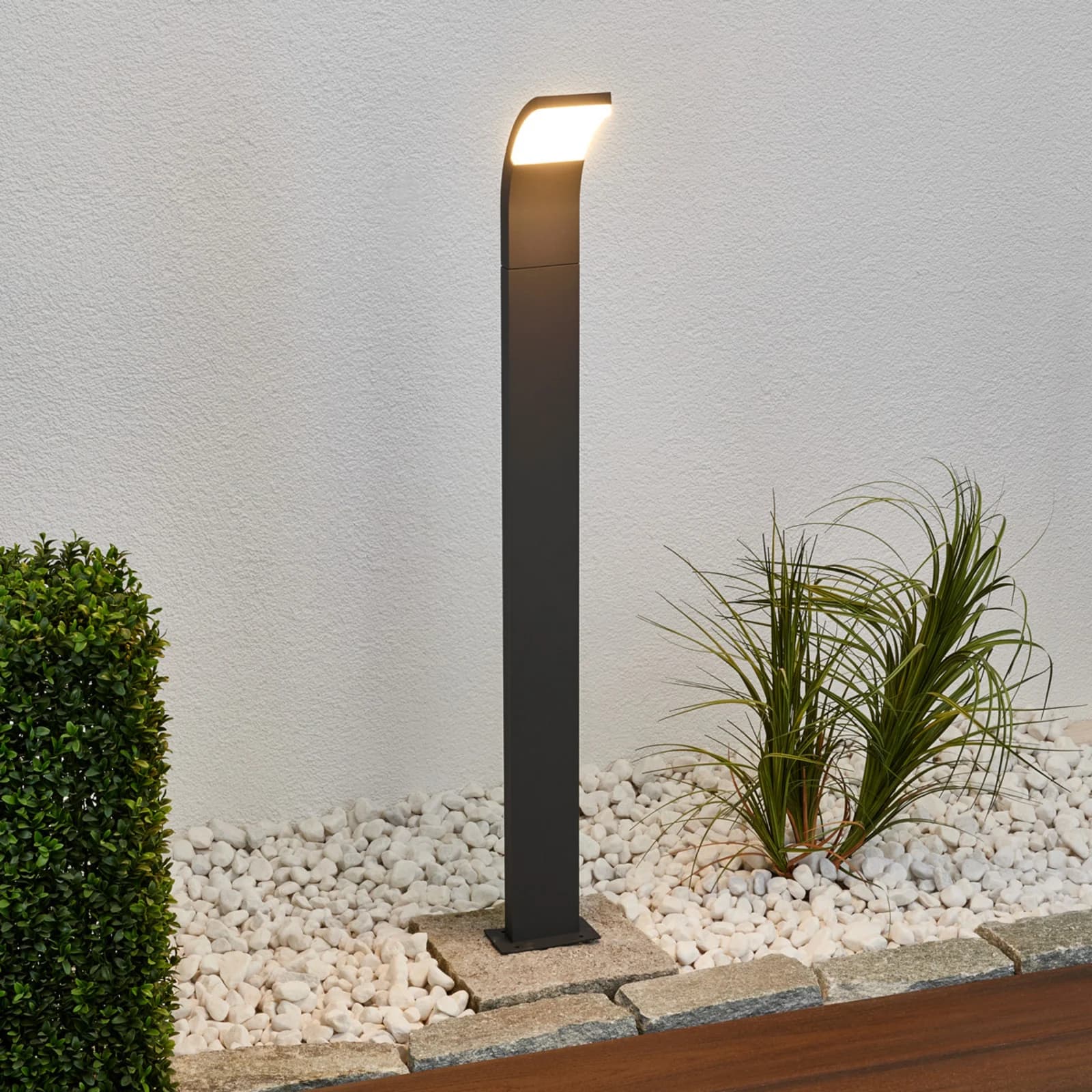 Timm Ulko Puutarhavalaisin H100 Graphite - Lucande - Terassi - Moderni - Alumiini - Yksilamppuinen