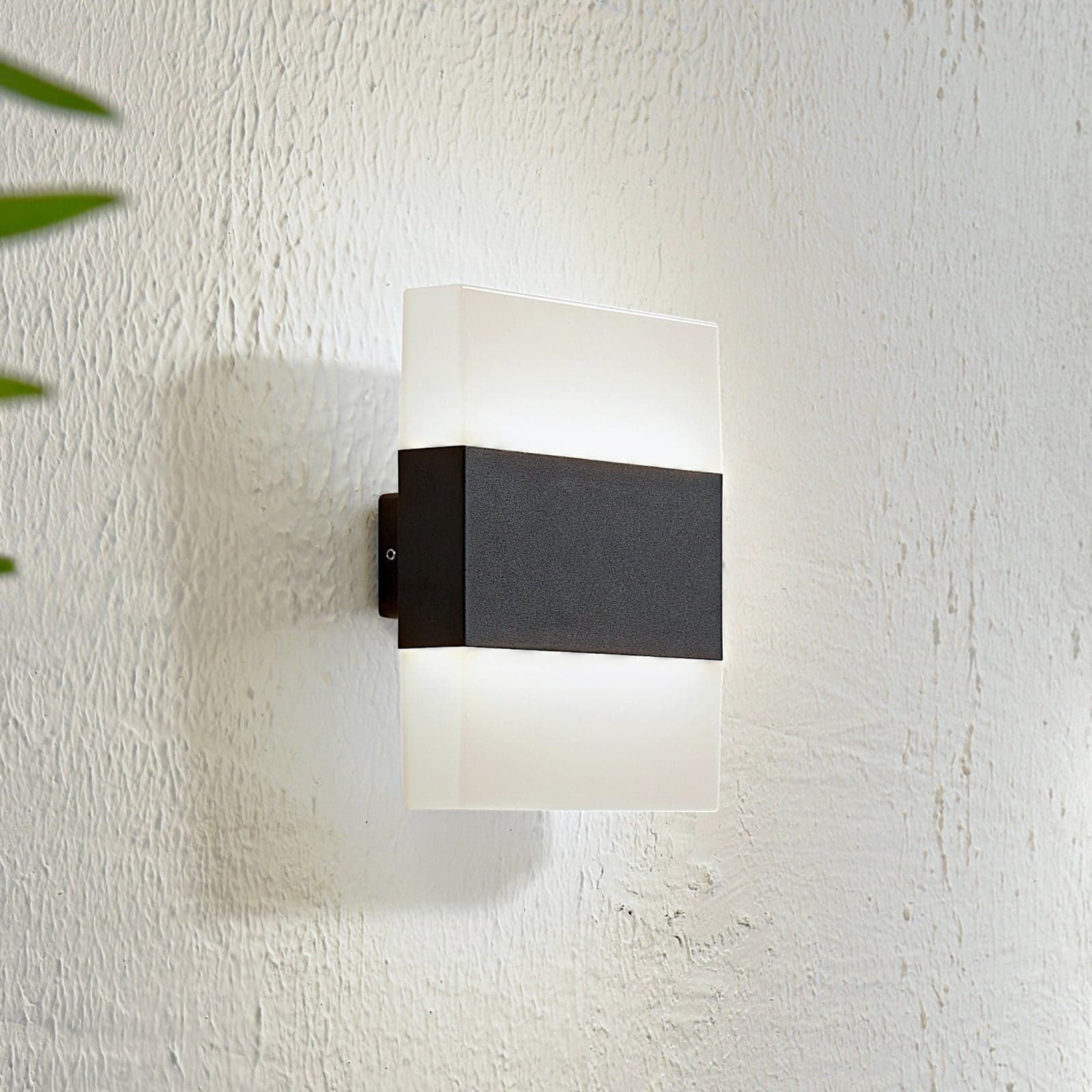 Branor LED Ulko Seinävalaisin Valkoinen/Dark Harmaa Lindby - Moderni - Alumiini - Monilamppuinen -66%