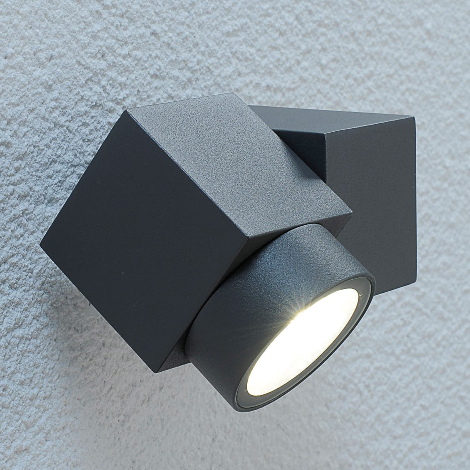Lorelle LED Ulko Seinävalaisin Graphite - Lucande - Moderni - Metalli
