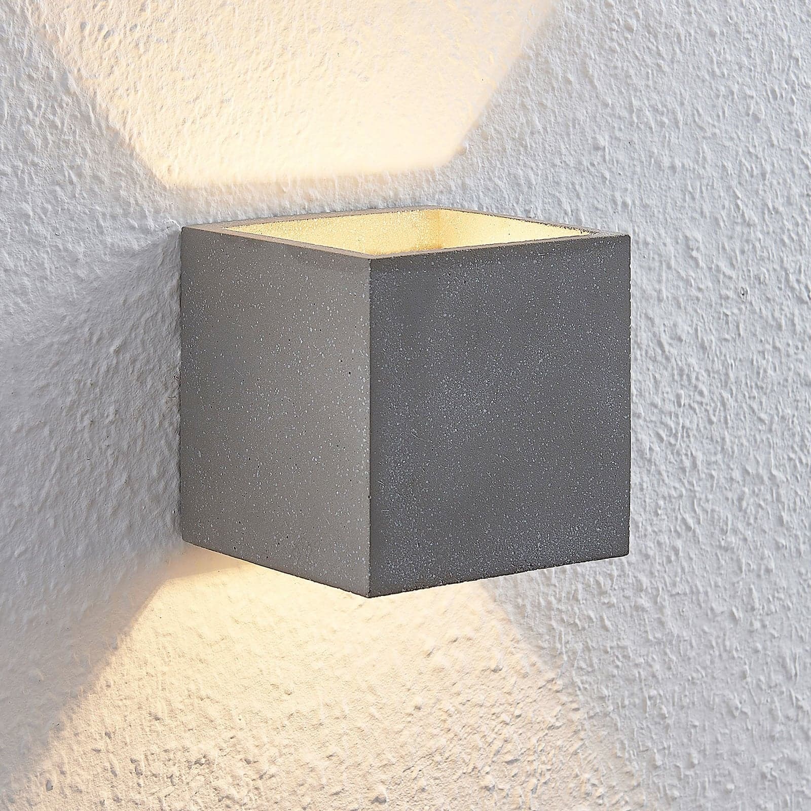 Nellie LED Seinävalaisin L11,5 Concrete Lindby - Olohuone - Moderni - Betoni - Kulmikas