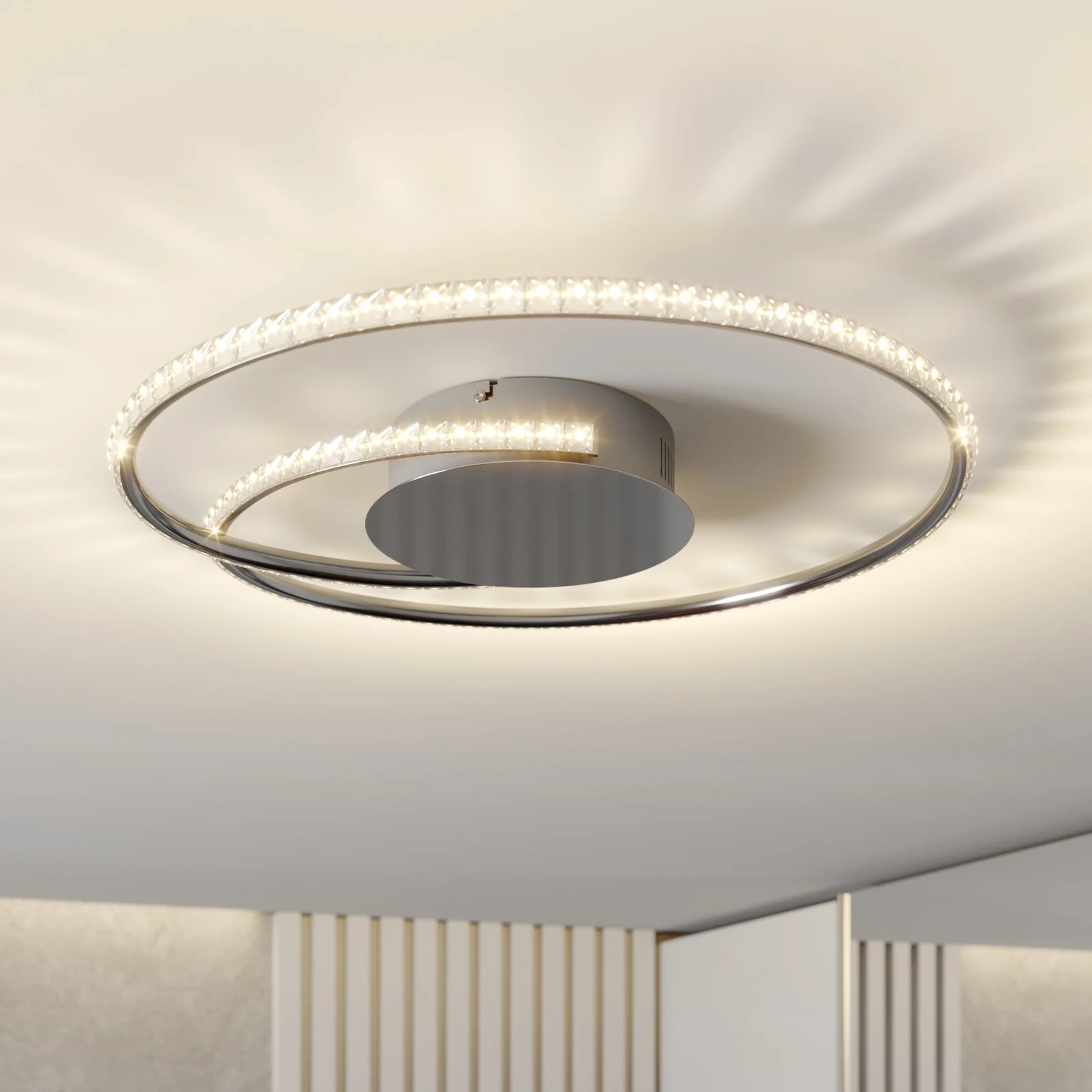 Joline LED Kattovalaisin Ø45 Chrome/Clear - Lindby - Olohuone - Moderni - Metalli