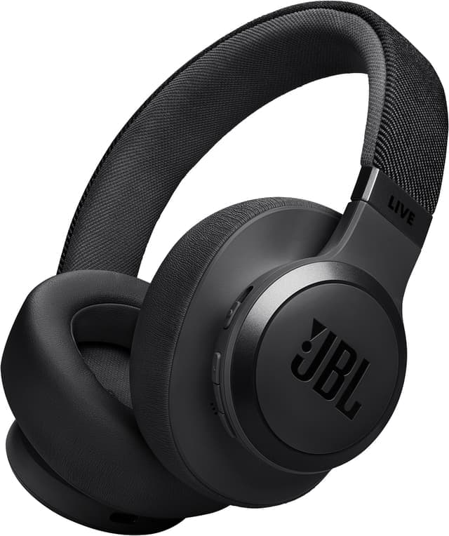 JBL Live 775NC langattomat around-ear kuulokkeet (musta)
