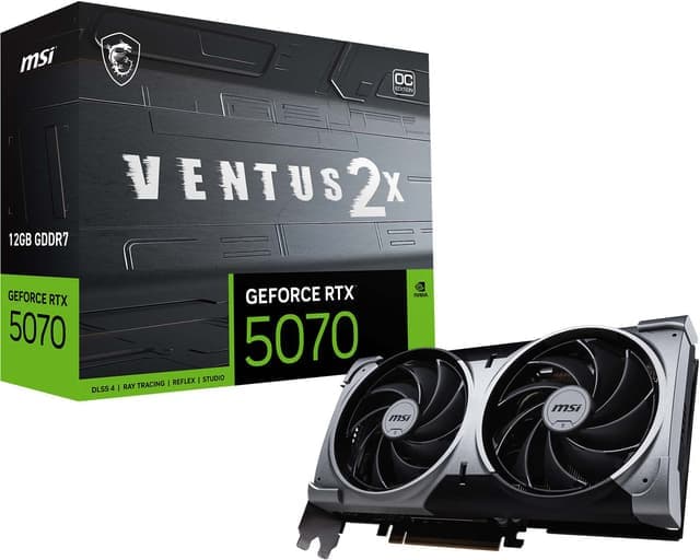 MSI GeForce RTX 5070 12G VENTUS 2X OC näytönohjain