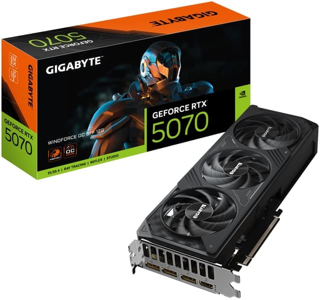 Gigabyte GeForce RTX 5070 Windforce näytönohjain