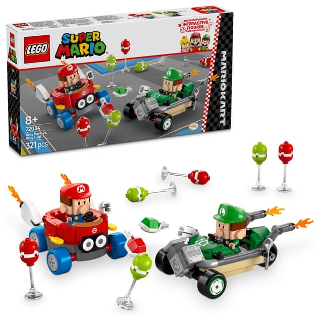 LEGO Super Mario Mario Kart – Baby Mario vastaan Baby Luigi 72034