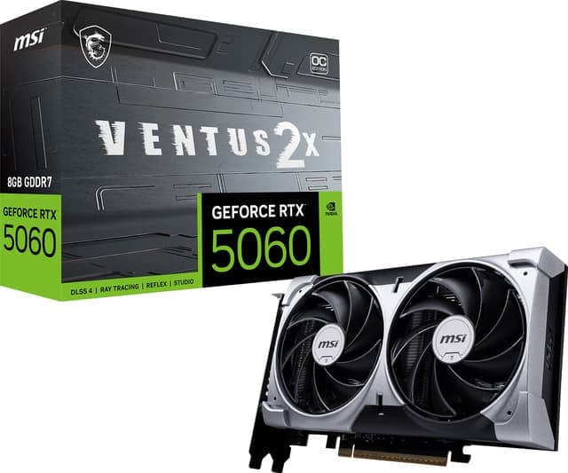 MSI Nvidia GeForce RTX 5060 VENTUS 2X OC 8 GB näytönohjain