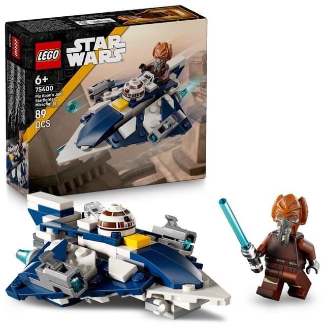 LEGO Star Wars Plo Koonin Jedi Starfighter mikrohävittäjä 75400