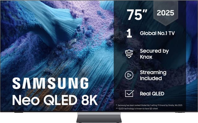 Samsung 75" QN990F Neo QLED 8K MiniLED Smart TV (2025) -50%