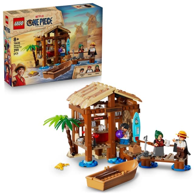 LEGO ONE PIECE Tuulimyllykylän mökki 75636