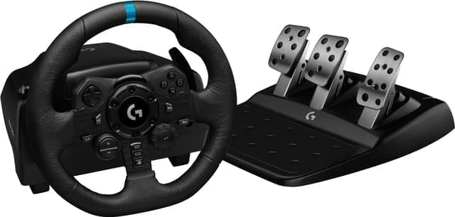 Logitech G923 rattiohjain ja polkimet (PC/PlayStation)