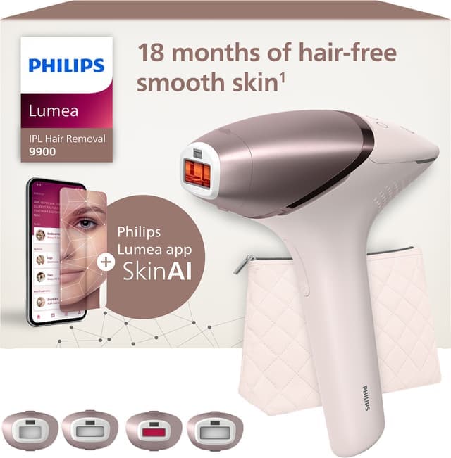 Philips Lumea 9900 Series IPL valoimpulssilaite BRI951/01 (valkoinen)