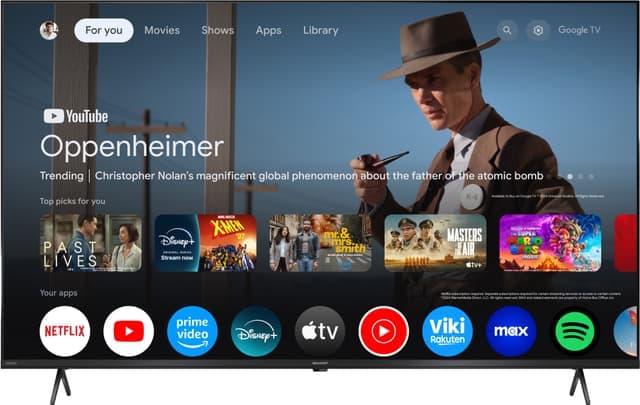 Sharp 55" HP5765E 4K Ultra HD QLED Google TV (2025)