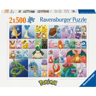 Palapeli Ravensburger 2 x 500 palaa Pokemon Collection