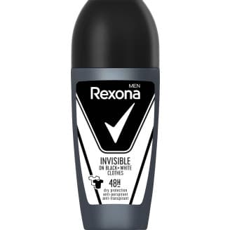 Deo roll-on Rexona 50 ml Invisible Black & White