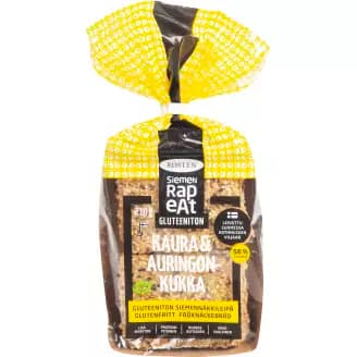 Gluteeniton siemennäkkileipä 210 g Kaura & auringonkukka