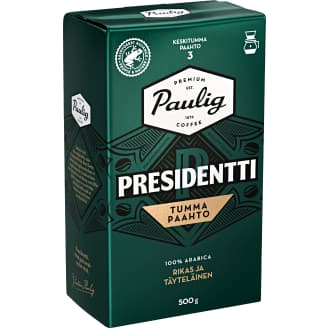 Presidentti 500 g Tumma Paahto SJ