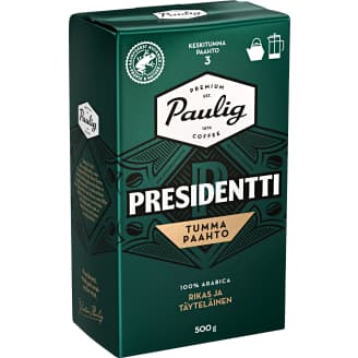 Pesidentti 500 g Tumma Paahto PJ