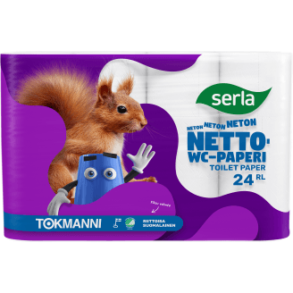 WC-paperi Serla 24 rl Family Pack valkoinen