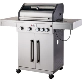 Kaasugrilli BBQ King Pro Series, 4 + 1 poltinta, lasi-ikkuna