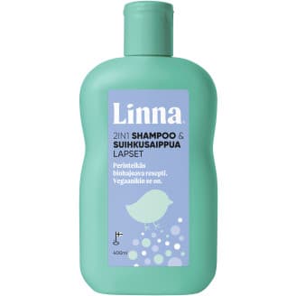 Lasten shampoo & suihkusaippua Linna 400 ml 2in1