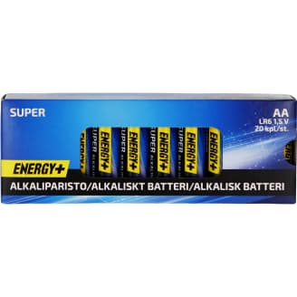 Alkaliparisto Super, AA, 20 kpl