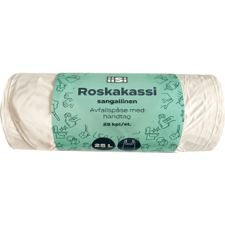 Roskakassi Iisi 25 L valkoinen