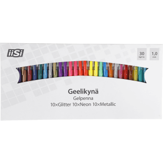 Geelikynä Iisi glitter+neon+metalli